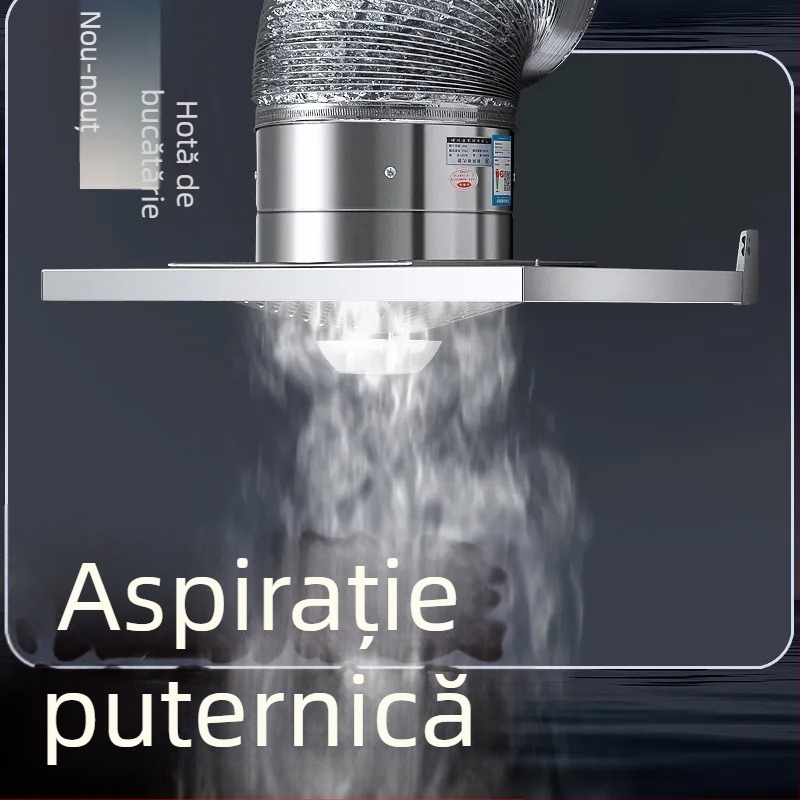 Set de ventilație din oțel inox pentru uz casnic, potrivit pentru sobe tradiționale, evacuare fum cu înaltă eficiență