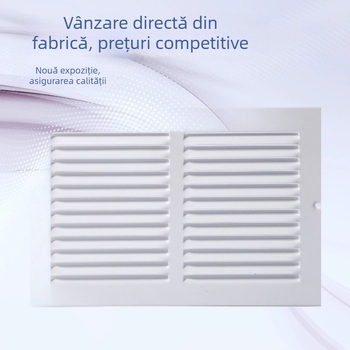 Grilă de retur fără ramă 1RA, Negru, Alb și Maro, cu flux de aer excelent