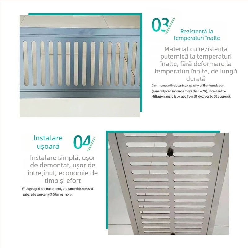 Placă de ventilație pentru metrou, din aliaj de aluminiu, oțel galvanizat, tip grilă