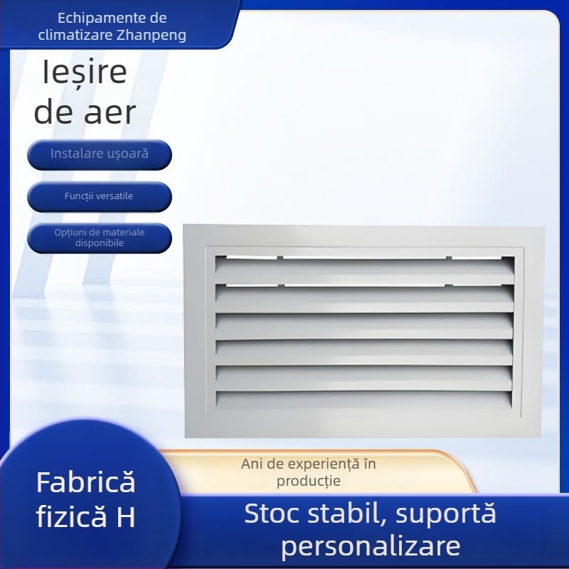 Lameli din aluminiu pentru ventilație în sistemele de climatizare – lameli simple și duble