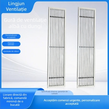Grile de ventilație din ABS, linie albă, design liniar, mai multe stiluri, personalizabile, calitate garantată