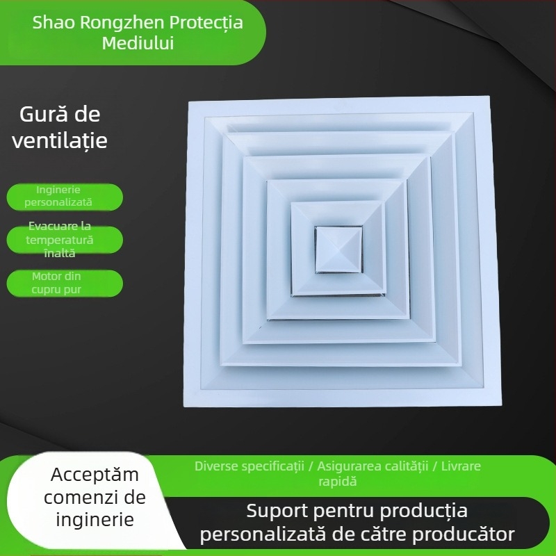 Jaluzea exterioară din aliaj de aluminiu pentru ventilația centralei de climatizare – intrare și ieșire a aerului