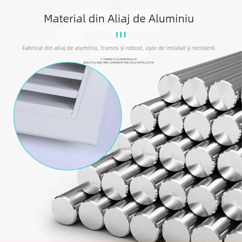 Jaluzele din aliaj de aluminiu pentru ieșirea centrală de aer condiționat, laborator spital fără praf