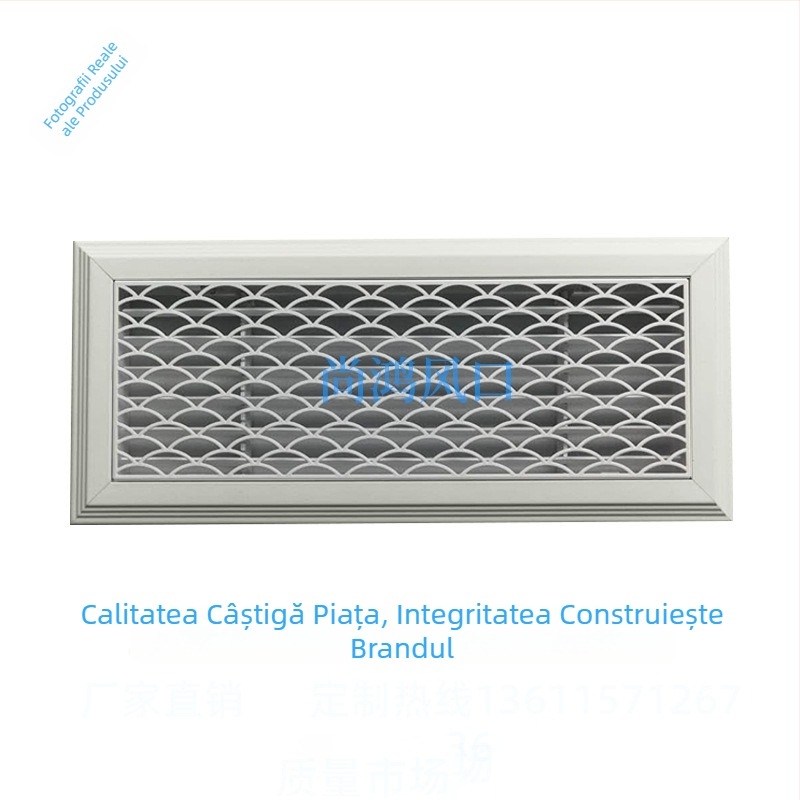 Ventil decorativ ABS cu panou floral, ventilație cu un singur strat pentru interior și decor hotelier