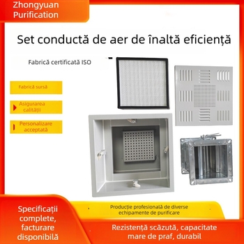 Set personalizat de patru filtre pentru ieșirea de aer, cu eficiență înaltă, purificator auto-curățat pentru atelier fără praf, ventil de control pentru climatizarea centrală și placă difuzor