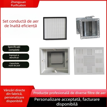 Set personalizat de patru filtre pentru ieșirea de aer, cu eficiență înaltă, purificator auto-curățat pentru atelier fără praf, ventil de control pentru climatizarea centrală și placă difuzor