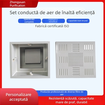 Set personalizat de patru filtre pentru ieșirea de aer, cu eficiență înaltă, purificator auto-curățat pentru atelier fără praf, ventil de control pentru climatizarea centrală și placă difuzor