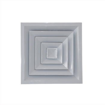 Orificiu de aer din aliaj de aluminiu cu ventilație pentru aer condiționat central, pe perete exterior, lamele rabatabile, protecție la foc și ploi
