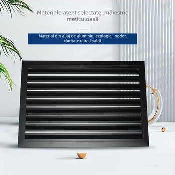 Lameli de ventilație din aliaj de aluminiu, cu acționare electrică și manuală, rezistente la foc și la ploaie