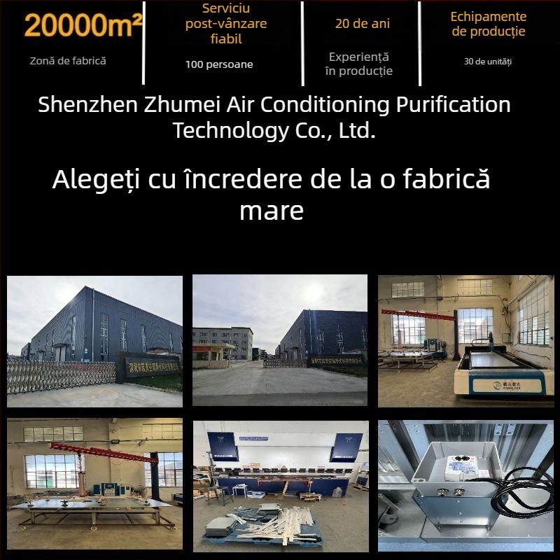 Building Beauty difuzor pătrat pentru tavane, evacuare fum, oțel zincat