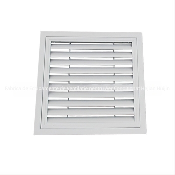 Orificiu pătrat de ventilație pentru aer condiționat, din oțel inoxidabil, cu lame orientabile