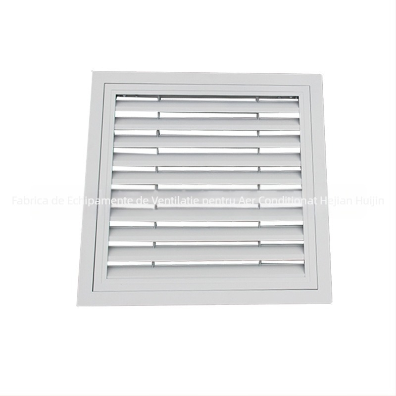 Orificiu pătrat de ventilație pentru aer condiționat, din oțel inoxidabil, cu lame orientabile