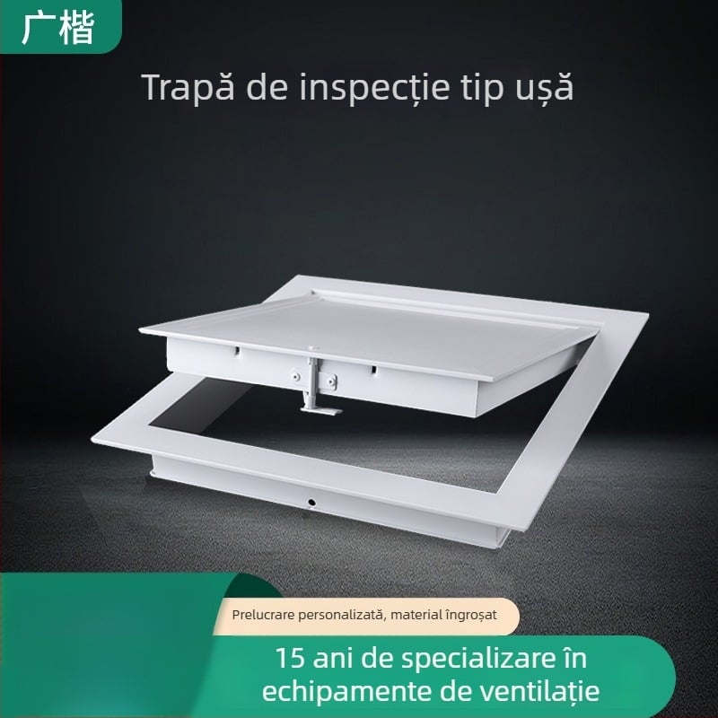 Panou de acces cu ușă pentru echipament de ventilație, ventilație mecanică, conductă de aer în plafon, aliaj de aluminiu
