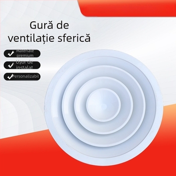 Ieșire circulară din aliaj de aluminiu cu control reglabil al temperaturii, duză sferică, difuzor învârtitor, design cu două straturi