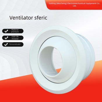 Ieșire circulară din aliaj de aluminiu cu control reglabil al temperaturii, duză sferică, difuzor învârtitor, design cu două straturi