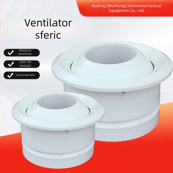 Ieșire circulară din aliaj de aluminiu cu control reglabil al temperaturii, duză sferică, difuzor învârtitor, design cu două straturi