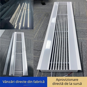 Echipament integrat din aliaj de aluminiu, personalizat, cu guri de aer și canal de iluminat integrat, guri de aer liniare extinse