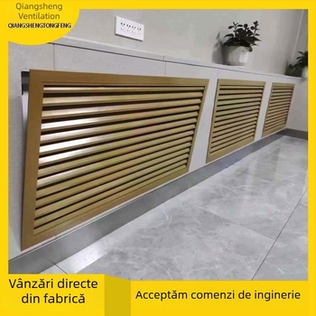 Capac termic din aliaj de aluminiu cu lamele, capac pentru distribuția apei și capac pentru aer condiționat, aer ieșire și intrare, model NQZ-TS-600x600