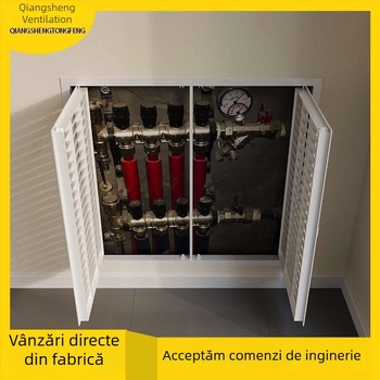 Capac termic din aliaj de aluminiu cu lamele, capac pentru distribuția apei și capac pentru aer condiționat, aer ieșire și intrare, model NQZ-TS-600x600