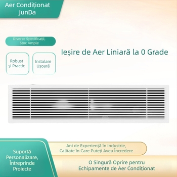 Grilă de aer central din aliaj de aluminiu, lameli liniare într-un singur strat