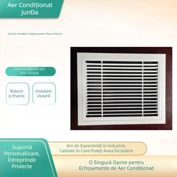 Grilă de aer central din aliaj de aluminiu, lameli liniare într-un singur strat