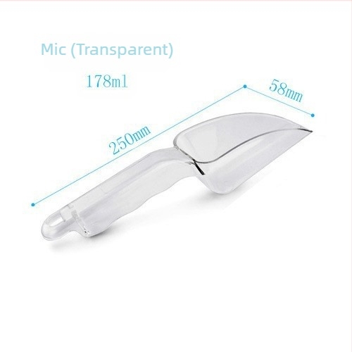 Set de linguri din plastic transparent albastre – multifuncțional, pentru făină, gheață, ceai și zahăr, aluat, alimente și orez