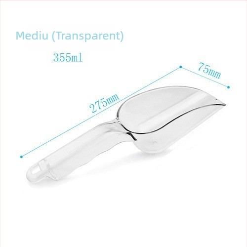 Set de linguri din plastic transparent albastre – multifuncțional, pentru făină, gheață, ceai și zahăr, aluat, alimente și orez