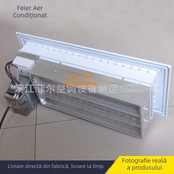 Phil ventil de aer cu lamele pentru scară, aliaj de aluminiu, panou decorativ cu două straturi, telecomandă