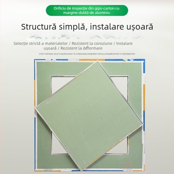 Panou de acces pentru gips-carton cu margine dublă din aluminiu și cadru din aliaj de aluminiu pentru tavan, ventilație
