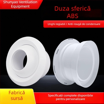 Anti-fog orificiu aer sferic pentru aer condiționat central (ABS plastic / aliaj de aluminiu)