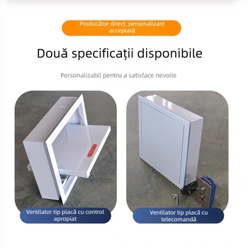Ventilator de fum tip panou cu control de la distanță și local, ventil de fum electric tip panou, ventilație de incendiu închisă în mod normal, cu lame multiple