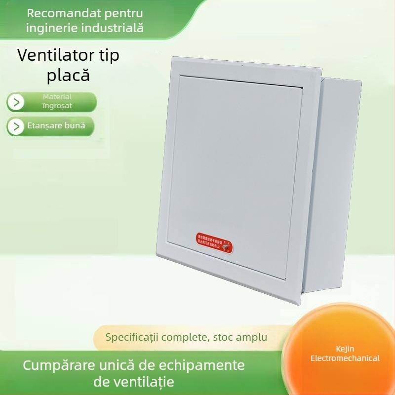 Ventilator de fum tip panou cu control de la distanță și local, ventil de fum electric tip panou, ventilație de incendiu închisă în mod normal, cu lame multiple