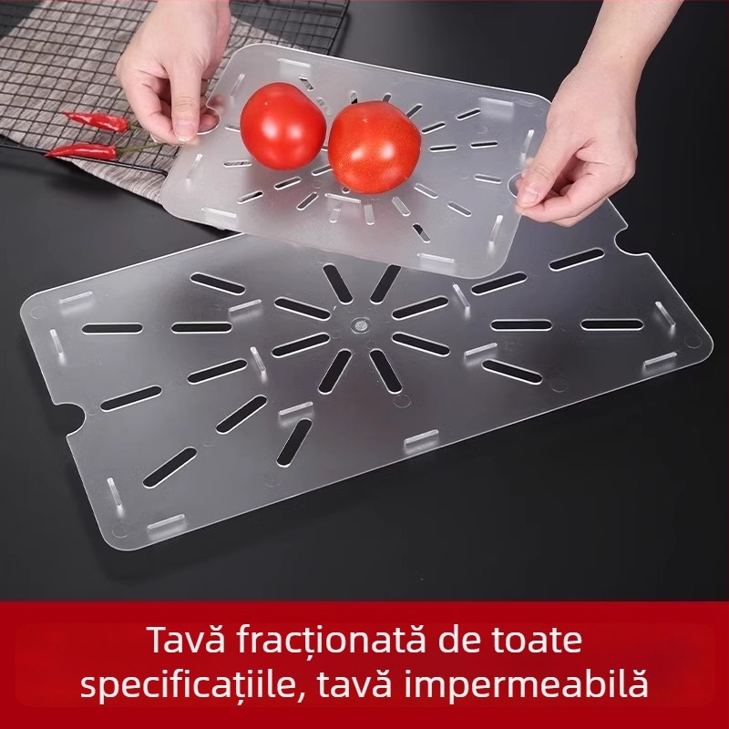 Vas de drenaj cu grilă pentru separarea apei, pentru chiftele din hot pot picant