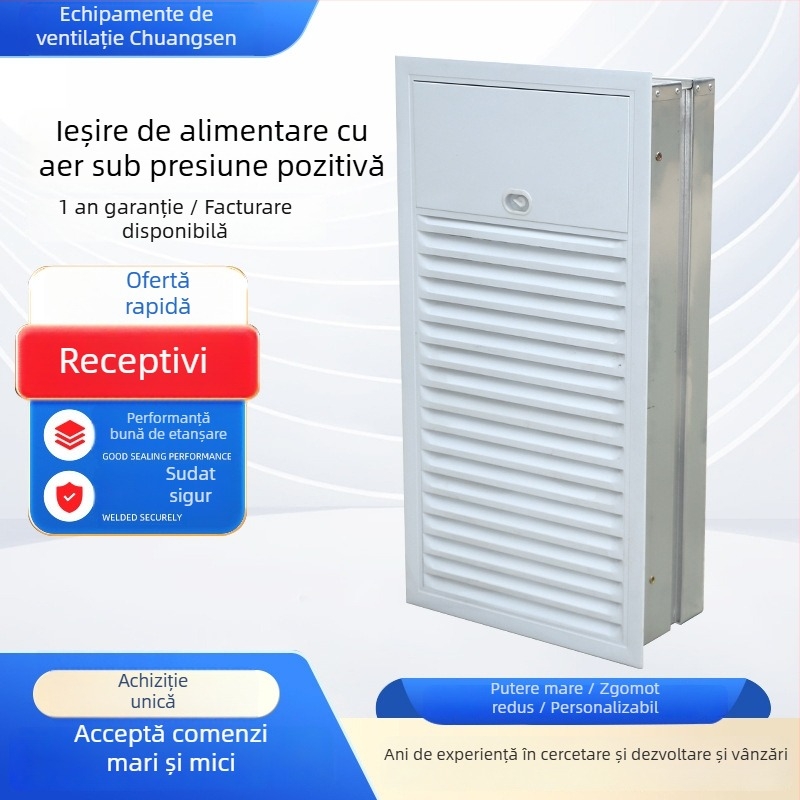 Ventilator din aliaj de aluminiu pentru alimentarea cu aer la presiune pozitivă de incendiu și evacuarea fumului, pentru casa scărilor