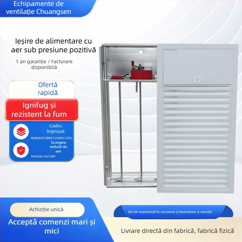 Ventilator din aliaj de aluminiu pentru alimentarea cu aer la presiune pozitivă de incendiu și evacuarea fumului, pentru casa scărilor