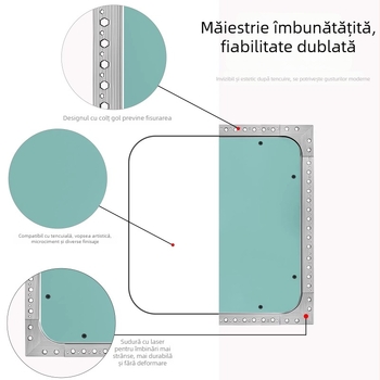 Orificiu de inspecție arcuit din gips-carton, cu capac decorativ pentru tavan și aer condiționat