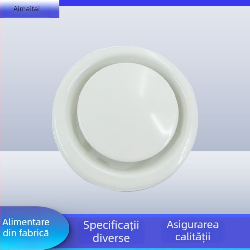 Orificiu circular de aer din fier, cu inel de montaj; disc de aer în mai multe dimensiuni
