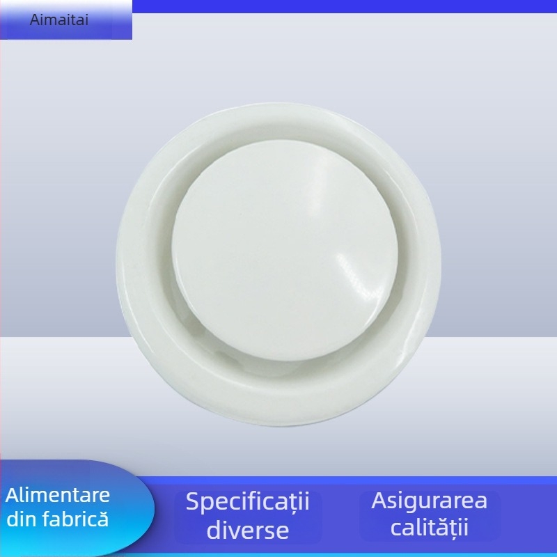Orificiu circular de aer din fier, cu inel de montaj; disc de aer în mai multe dimensiuni
