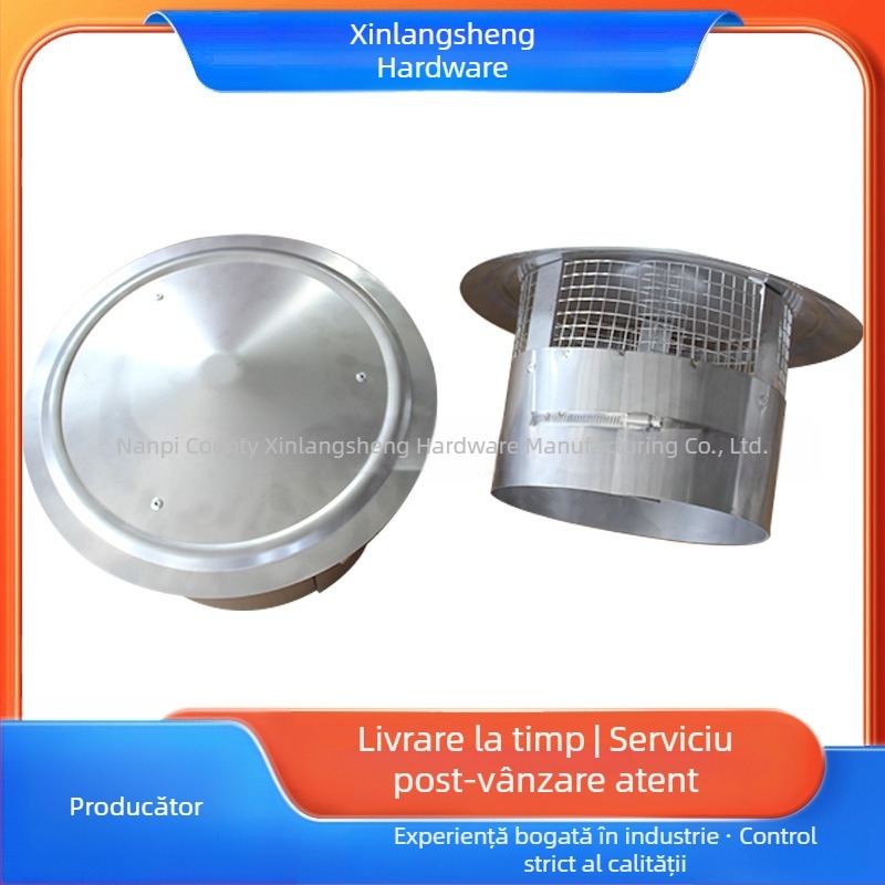 Cap de ploaie din oțel inoxidabil pentru conducte de ventilație în exterior și coșuri de fum
