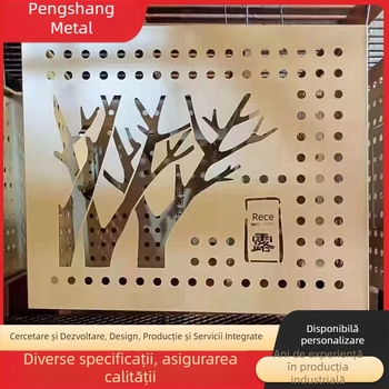 Lamela perforată personalizată pentru capacul de aer condiționat, renovare cartier vechi - aliaj de aluminiu, fier sau oțel inoxidabil, model 45