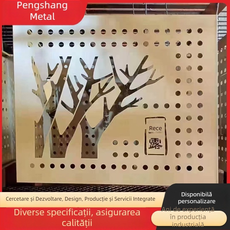 Lamela perforată personalizată pentru capacul de aer condiționat, renovare cartier vechi - aliaj de aluminiu, fier sau oțel inoxidabil, model 45