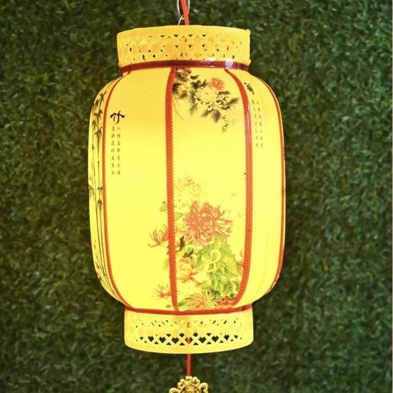 Felinar exterior din piele de oaie, felinare chineze impermeabile, felinare antice în formă de pepene de iarnă, decor pentru orașul antic