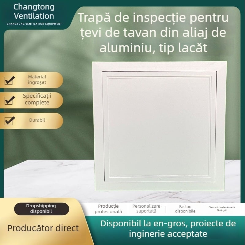 Panou de acces din aliaj de aluminiu pentru plafoane din gips-carton, inspecție pentru aer condiționat central