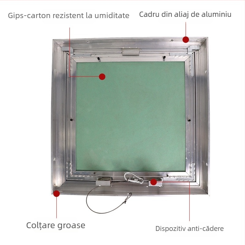 Capac de acces ascuns pentru tavan din gips-carton, pentru aer condiționat — capac de inspecție din aliaj de aluminiu