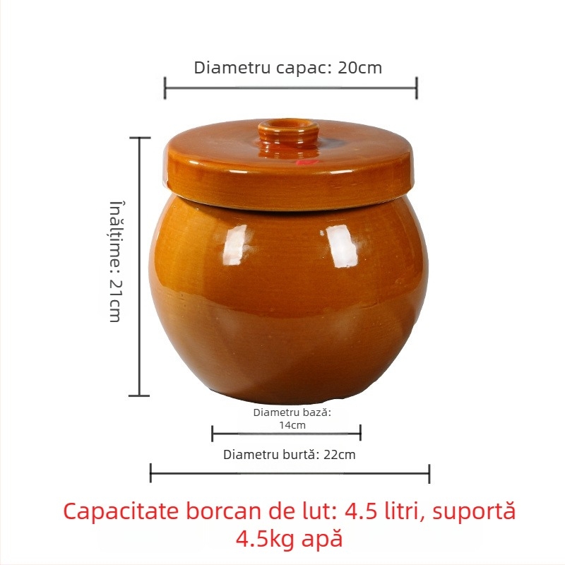 Set retro de vase din lut pentru supă de pui, cu ambalaj premium