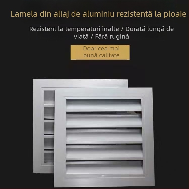 Orificiu de ventilație din aluminiu cu lamele pentru extinderea conductei de aer a climatizării centrale