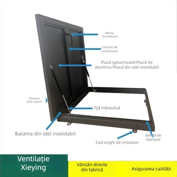 Capac impermeabil pentru acoperiș, orificiu de inspecție, luminator mobil impermeabil pentru mansardă, protecție împotriva ploii, ventilație personalizată