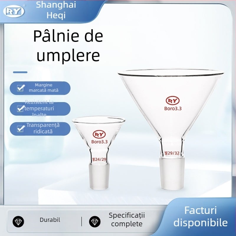 Vornă triunghiulară din sticlă borosilikat 3.3