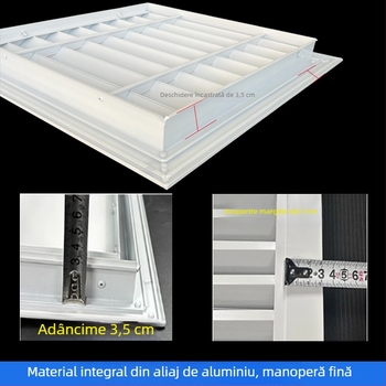 Grilă de ventilație din aliaj de aluminiu cu lamele pentru baie și ieșire de aer a climatizării