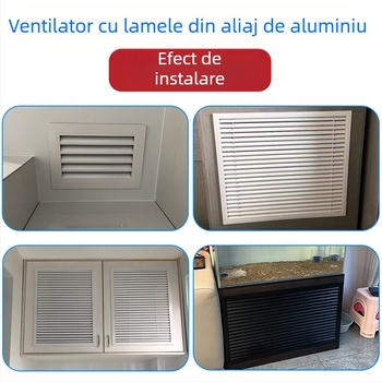 Grilă de ventilație din aliaj de aluminiu cu lamele pentru baie și ieșire de aer a climatizării